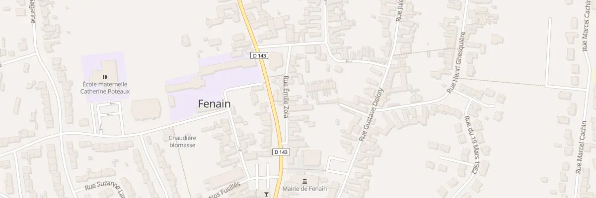 Plan du 8 Rue Emile Zola à Fenain