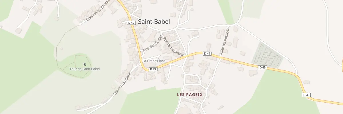 Plan du 9029 Rue des Commerces (Le Bourg) à Saint-Babel