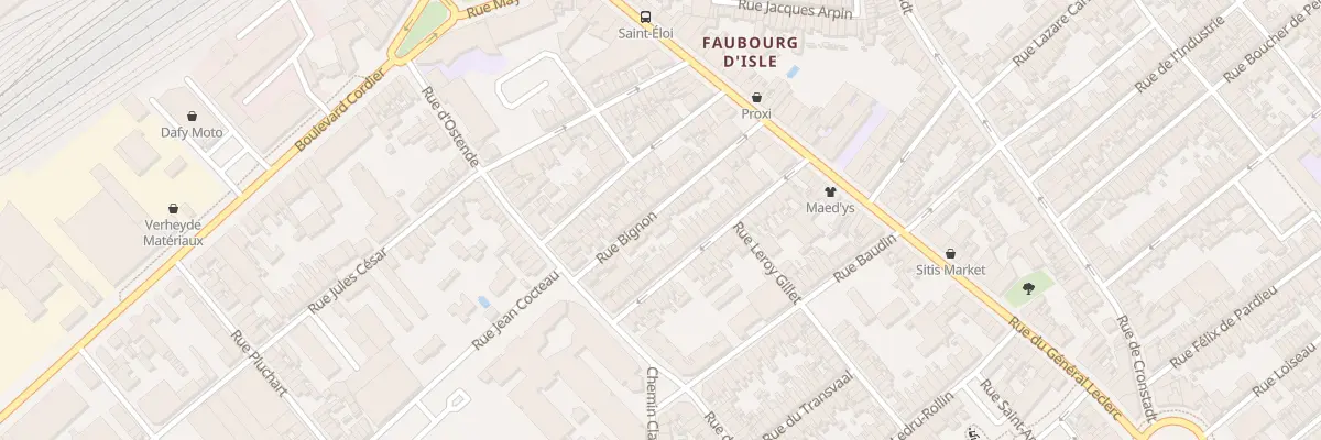 Plan du 25 Rue Bignon à Saint-Quentin