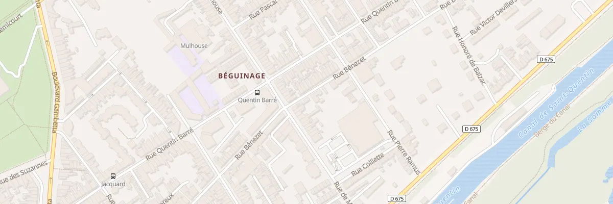 Plan du 114 Rue Bénézet à Saint-Quentin