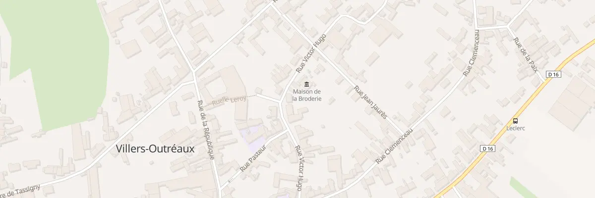 Plan du 16B Rue Victor Hugo à Villers-Outréaux