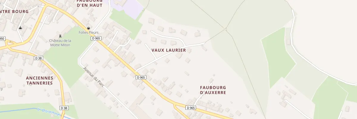 Plan du 8 Rue de la Vau Laurier à Toucy