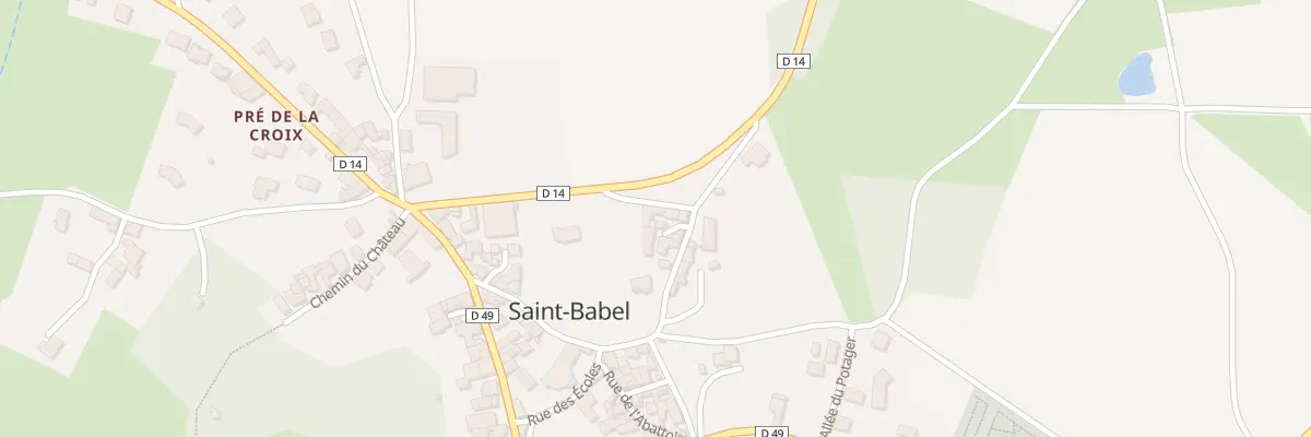 Plan du 9001 Rue Petite Rue des Etiennes à Saint-Babel