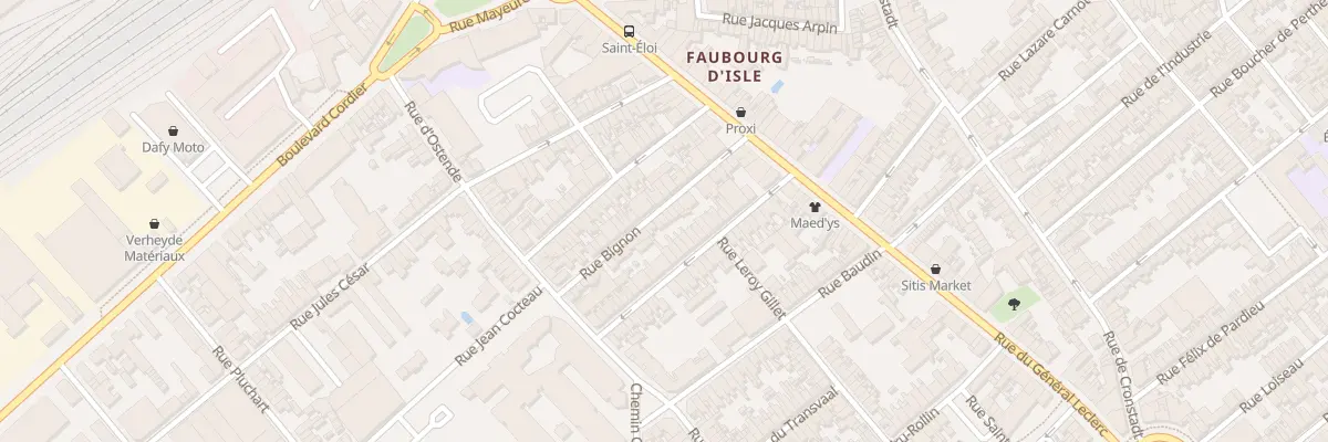 Plan du 19 Rue Bignon à Saint-Quentin