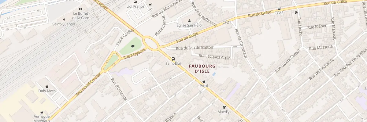 Plan du 85 Rue du Général Leclerc à Saint-Quentin