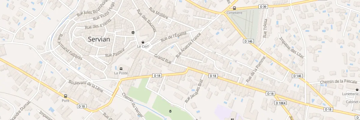 Plan du 21 Grand-Rue à Servian