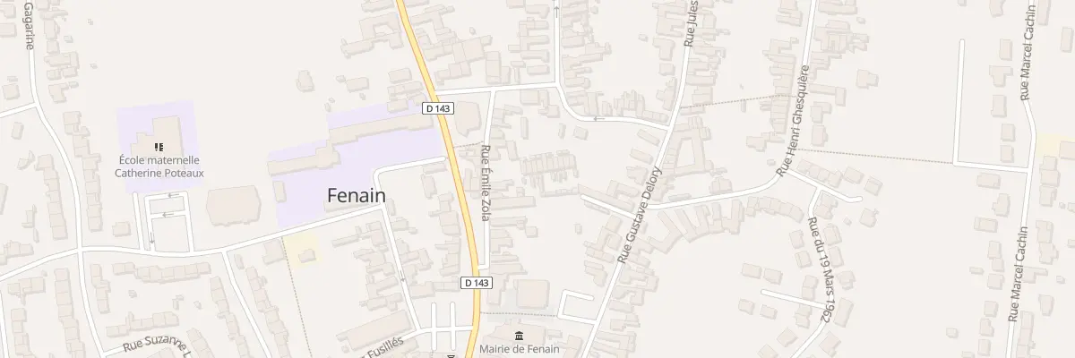 Plan du 10B Rue Emile Zola à Fenain