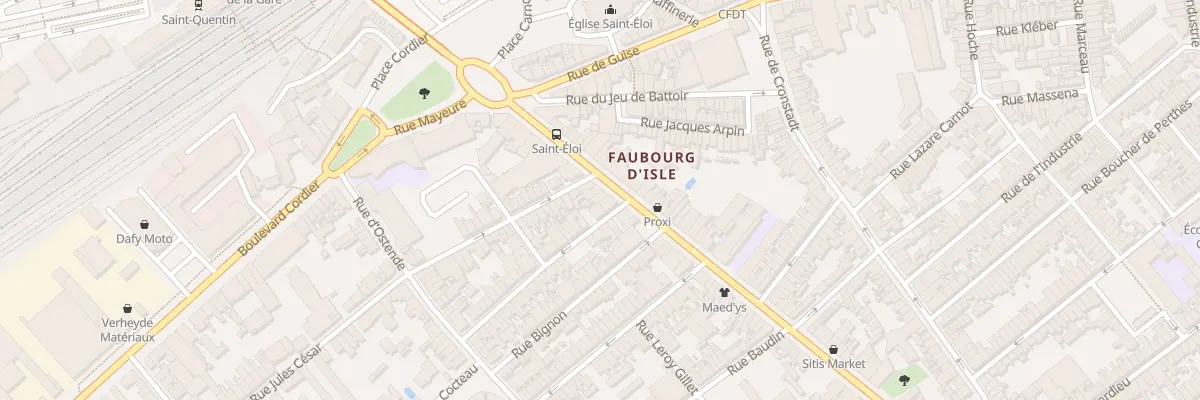 Plan du 58 Rue du Général Leclerc à Saint-Quentin