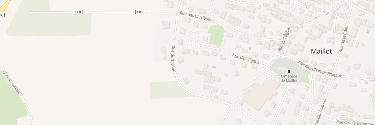 Plan du 10 Rue du Terrier à Maillot