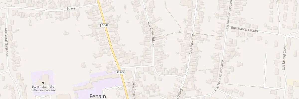 Plan du 15 Rue Emile Zola à Fenain