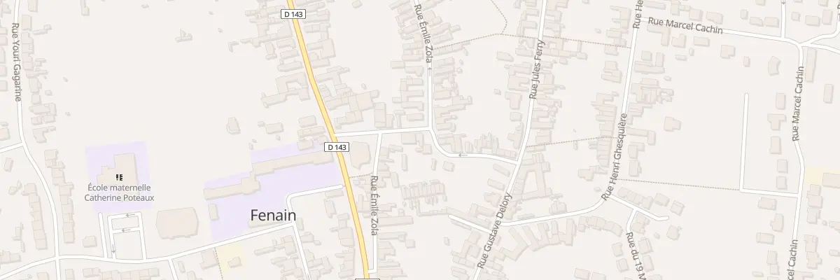 Plan du 24 Rue Emile Zola à Fenain