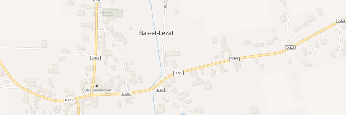 Plan du 2 All de la Curie à Bas-et-Lezat