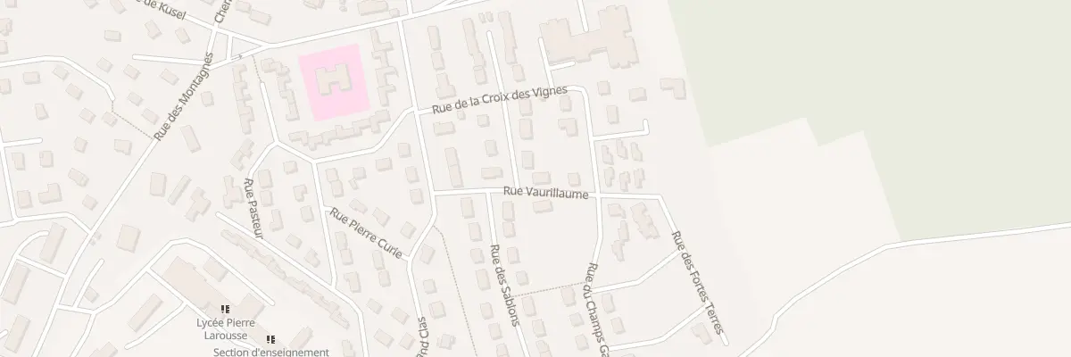 Plan du 3 Vaurillaume à Toucy