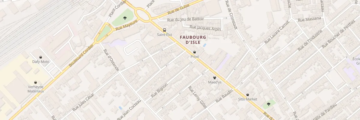 Plan du 1 Rue Jean-baptiste Clément à Saint-Quentin