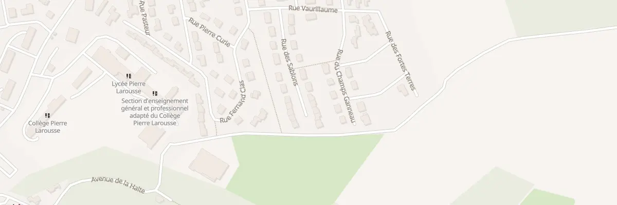 Plan du 13 Rue des Sablons à Toucy