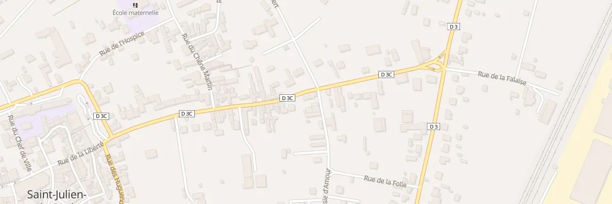 Plan du 30 Fg de la Croix à Saint-Julien-du-Sault