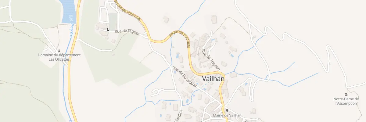 Plan du 7 Rte de Fournols à Vailhan