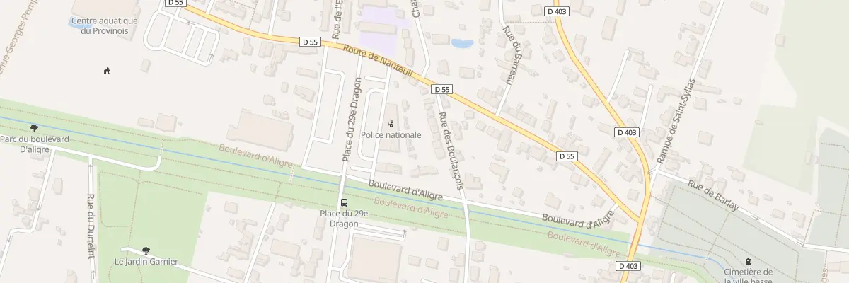 Plan du 7 Rue des Boulançois à Provins