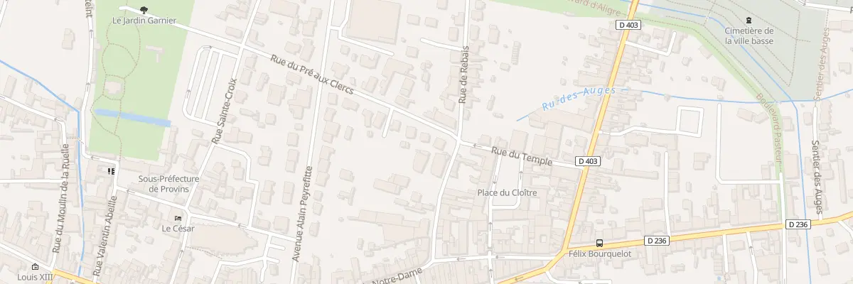Plan du 3 Rue du Pré aux Clercs à Provins