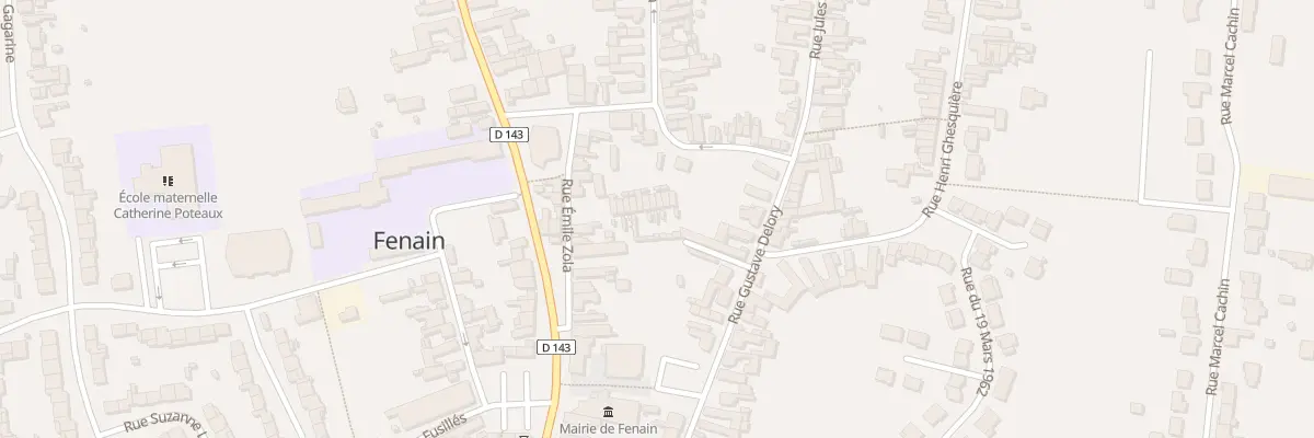 Plan du 10F Rue Emile Zola à Fenain