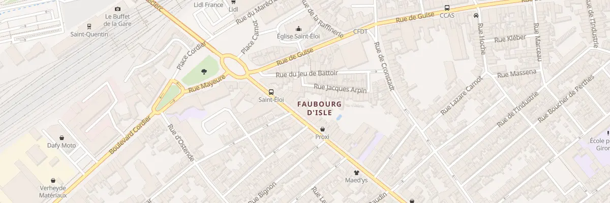 Plan du 95 Rue du Général Leclerc à Saint-Quentin