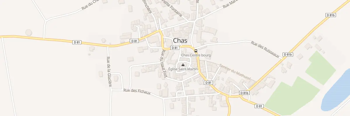 Plan du 2 Rue du Fort à Chas