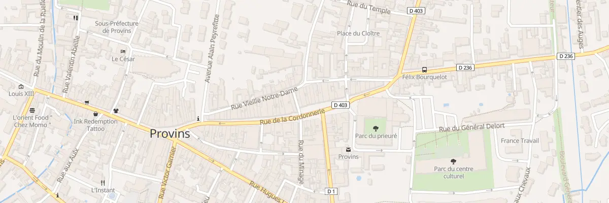 Plan du 46 Rue Vieille Notre Dame à Provins