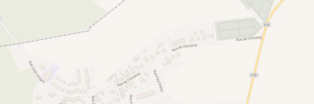 Plan du 25 Rue de l’Oricamp à Tergnier