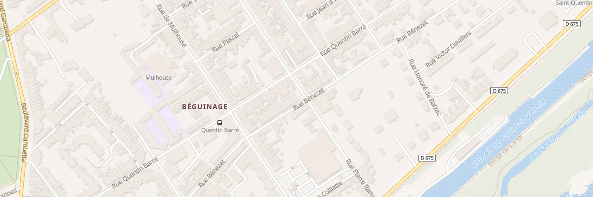 Plan du 155 Rue Bénézet à Saint-Quentin