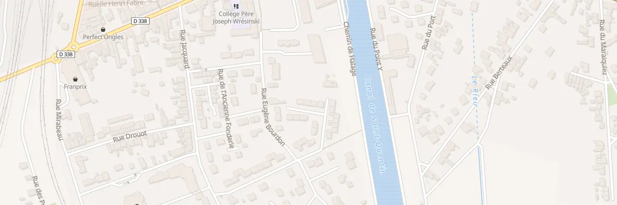 Plan du 22 Rue Gabriel Locqueneux à Tergnier