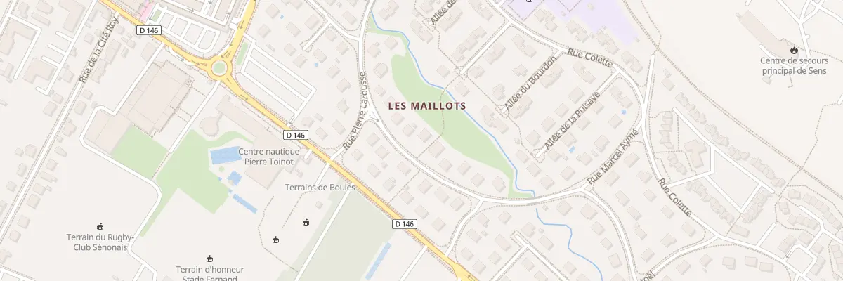 Plan du 7 Rue Paul Blanche à Sens
