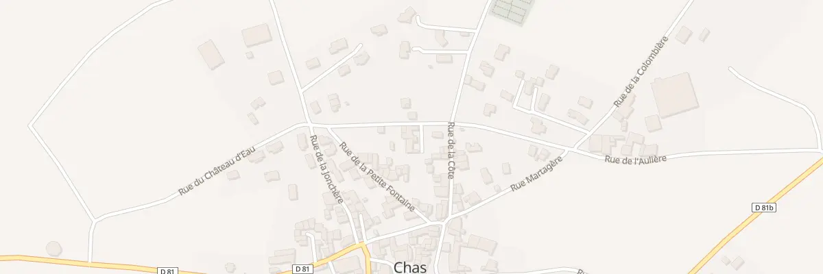 Plan du 2 Rue du Puits à Chas