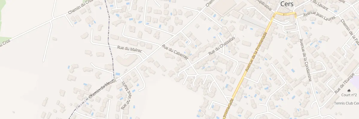 Plan du 5 Rue du Cabernet à Cers