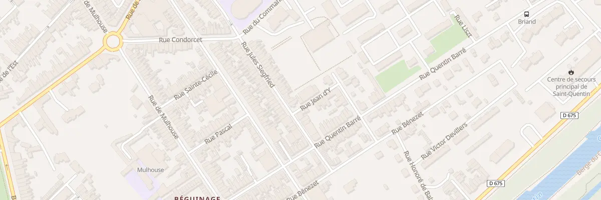 Plan du 3 Rue Jean d’Y à Saint-Quentin