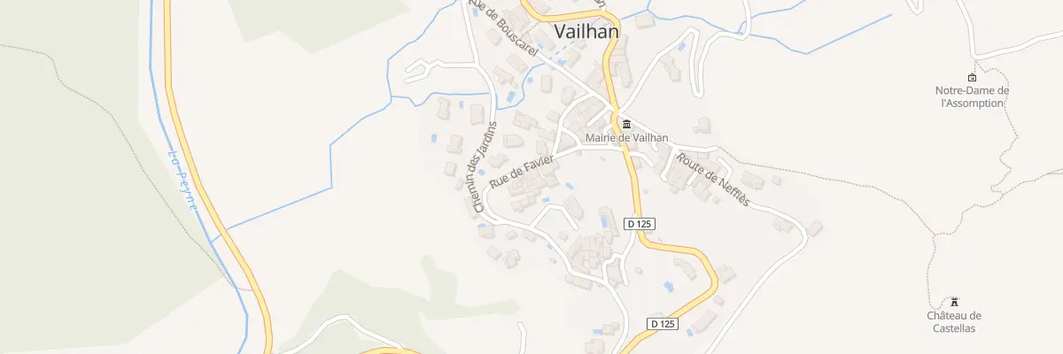 Plan du 9 Rue de Favier à Vailhan