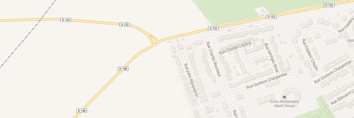 Plan du 24 Rue Jules Mousseron à Bouchain