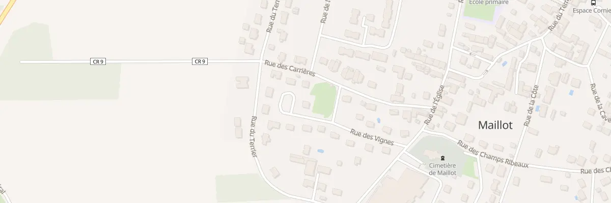 Plan du 10 Rue des Vignes à Maillot