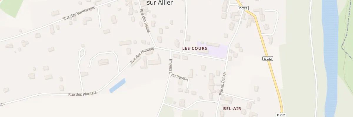 Plan du 2 Rue de l’Ecole à Monétay-sur-Allier