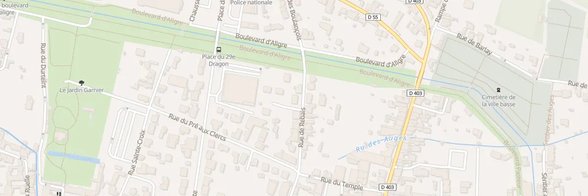 Plan du 33 Rue Rebais à Provins