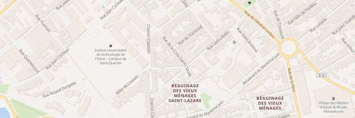 Plan du 32 Rue de la Croix Saint-claude à Saint-Quentin