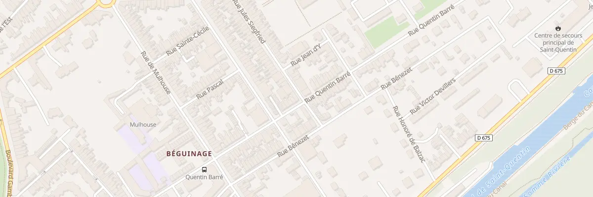 Plan du 109 Rue Quentin Barré à Saint-Quentin