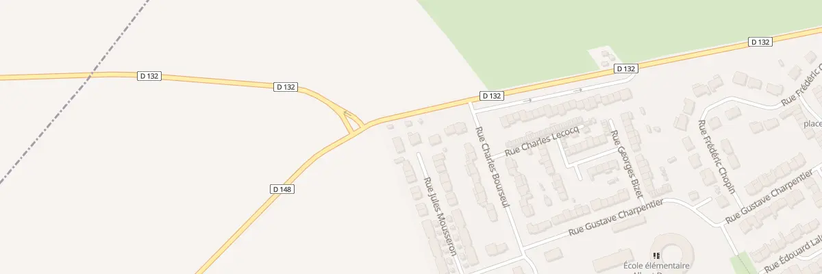 Plan du 1 Rue Jules Mousseron à Bouchain