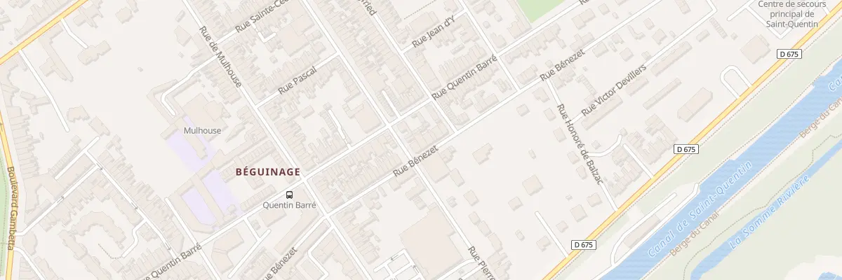 Plan du 161 Rue Bénézet à Saint-Quentin