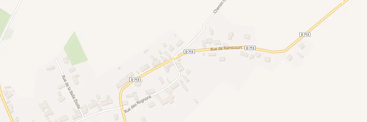 Plan du 1 Rue des Rognons à Joncourt