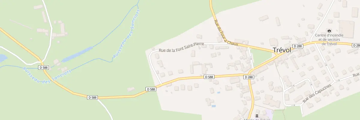 Plan du 8 Rue Denis Gadat à Trévol