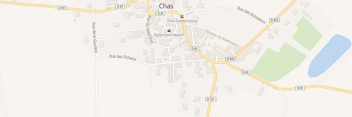 Plan du 14 Rue des Fichaux à Chas