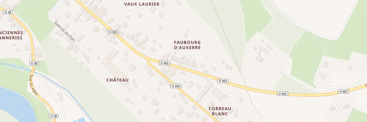 Plan du 13 Rue du Corbeau Blanc à Toucy