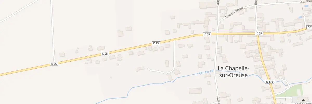 Plan du 25 Rte de Pont sur Yonne à La Chapelle-sur-Oreuse