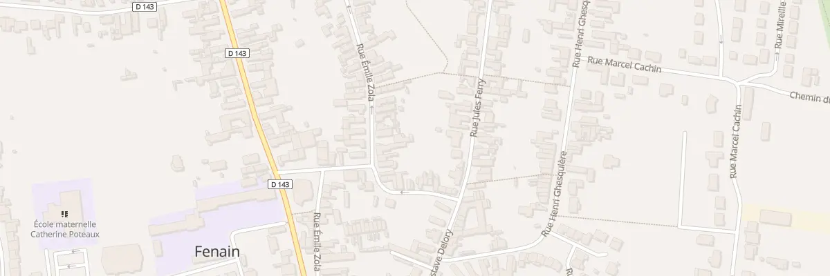 Plan du 34 Rue Emile Zola à Fenain