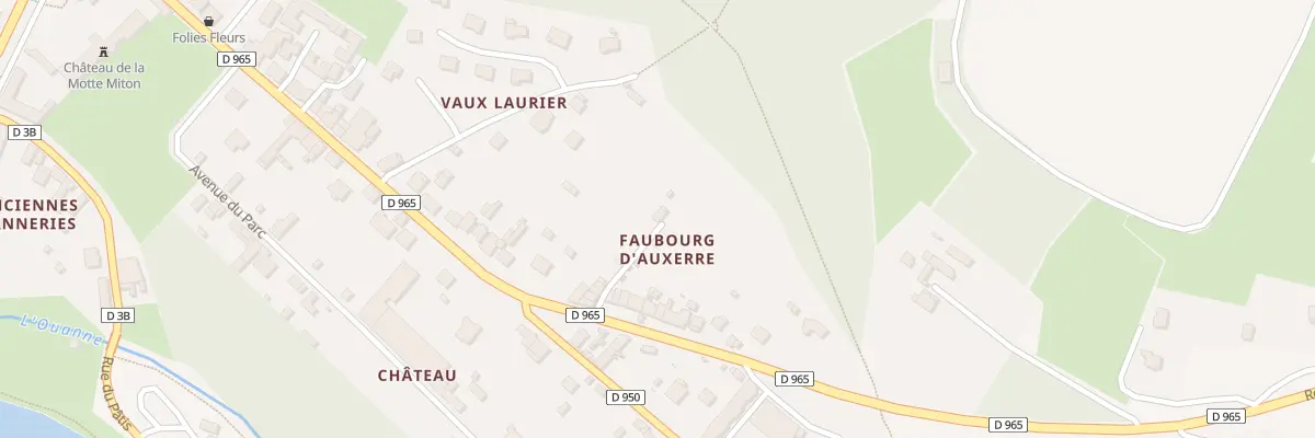 Plan du 9 Rle du Faubourg d’Auxerre à Toucy